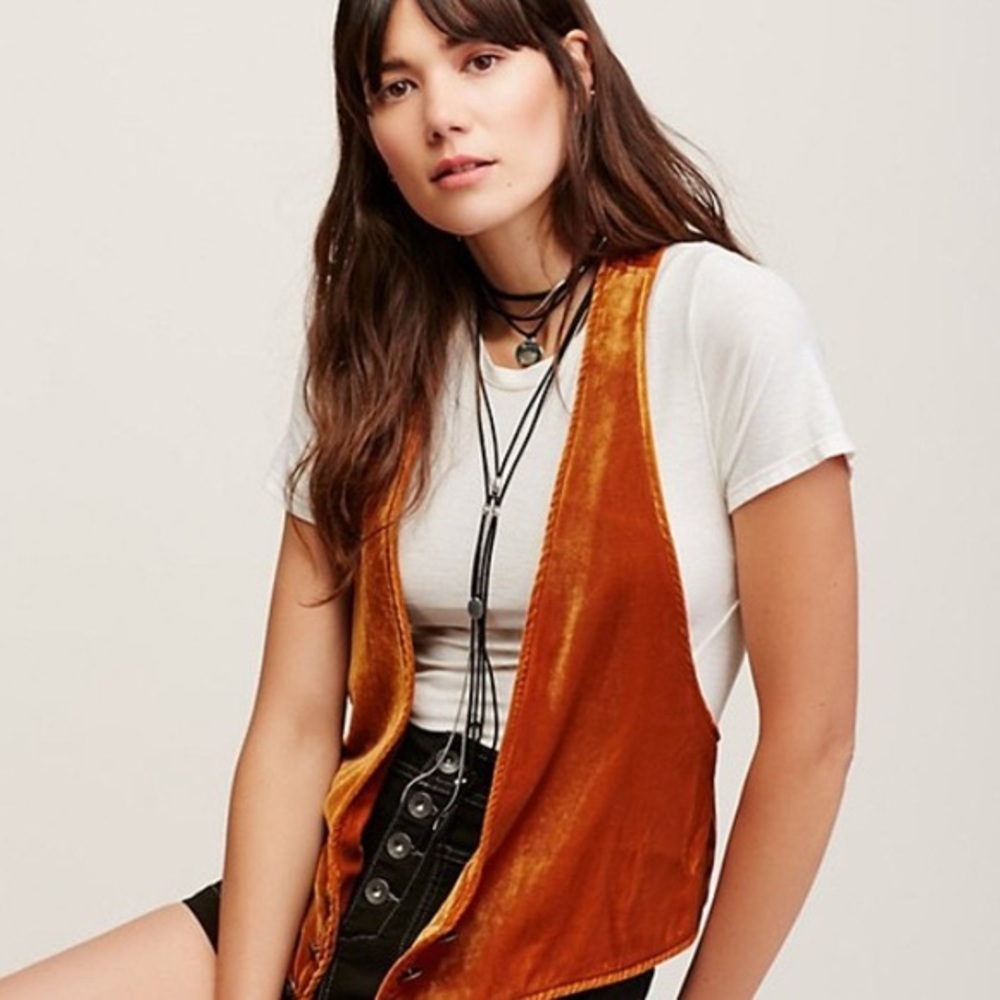 Free People Velvet Vibes Racerback Vest